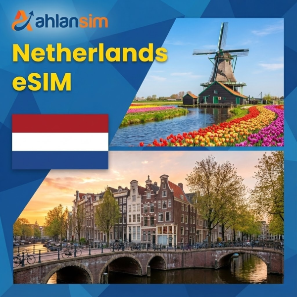 🇳🇱 Netherlands eSIM – 1GB | 15 Days